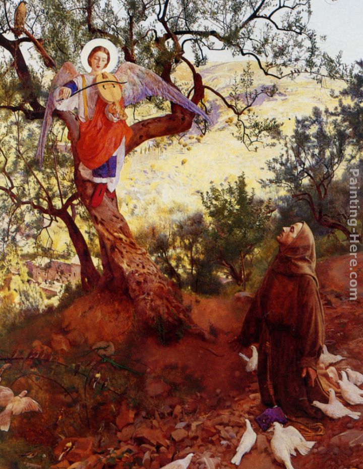 Saint Francis of Assisi painting - Frank Cadogan Cowper Saint Francis of Assisi art painting